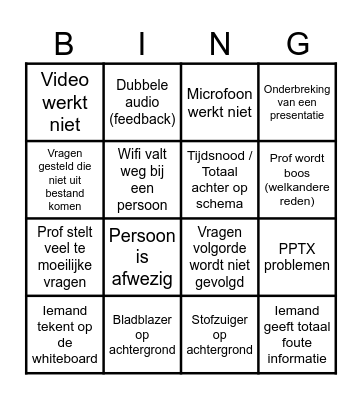 ViG struggle bingo Card