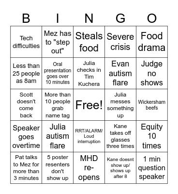 HEQI 2026 Bingo Card