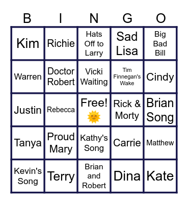 MUSIC BINGO at the Ann Arbor Eagles!  MB PEEPS! 🎵🎶 Bingo Card