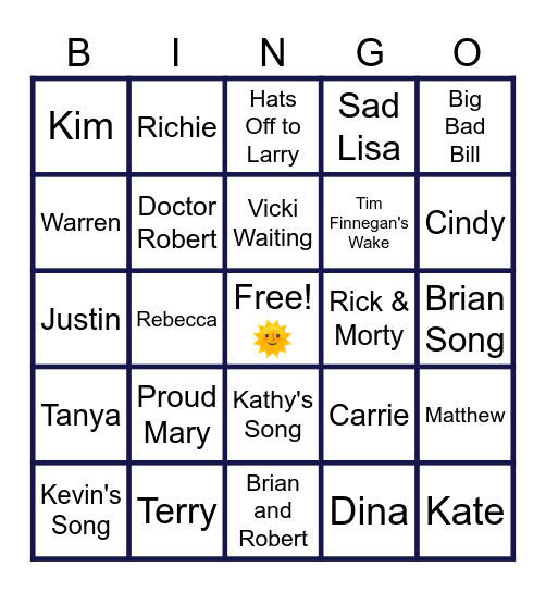 MUSIC BINGO at the Ann Arbor Eagles!  MB PEEPS! 🎵🎶 Bingo Card
