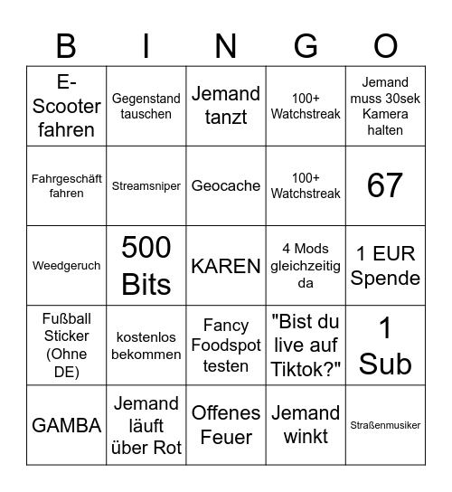 Jonsman Leipzig Bingo Card