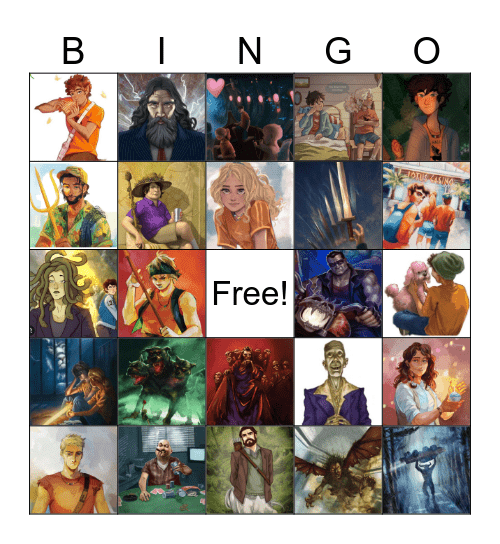 PJO Bingo Card
