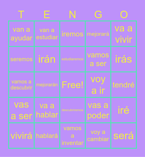 El Futuro Bingo Card