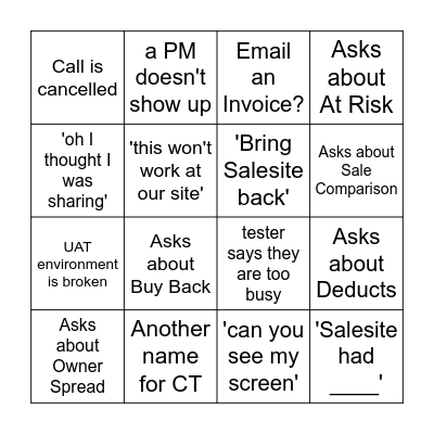 DPP Canada BINGO Card