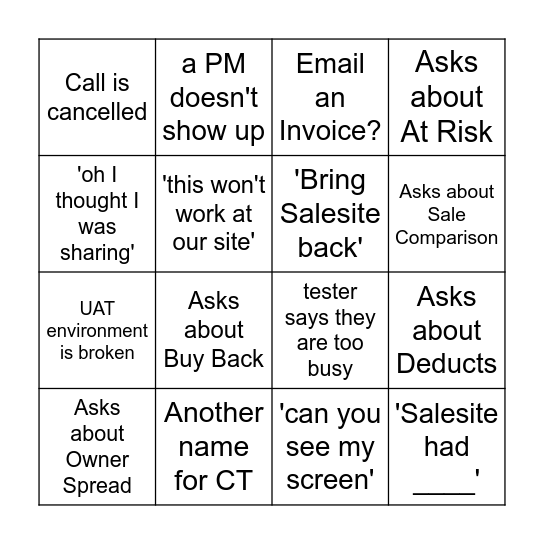 DPP Canada BINGO Card