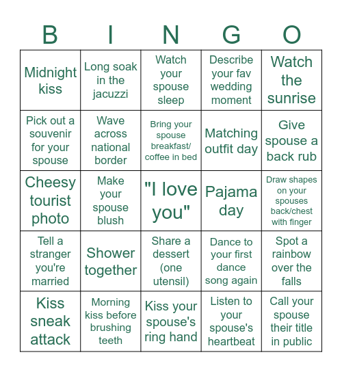 <3 The Winchells <3 Bingo Card