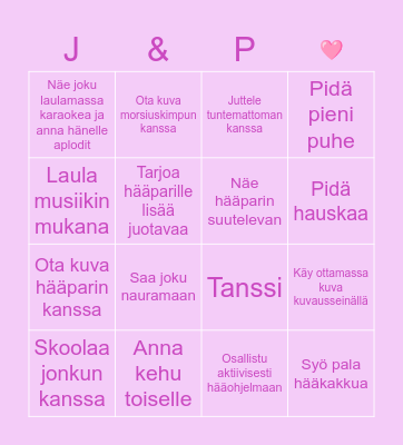 HÄÄBINGO💍 Bingo Card