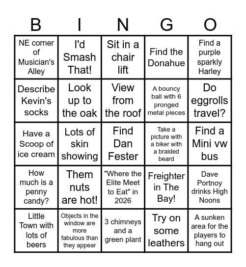 Cove District Bar CrawlUntitled Bingo Card