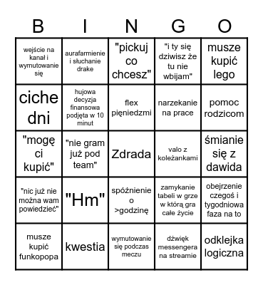 Iwo Bingo Card
