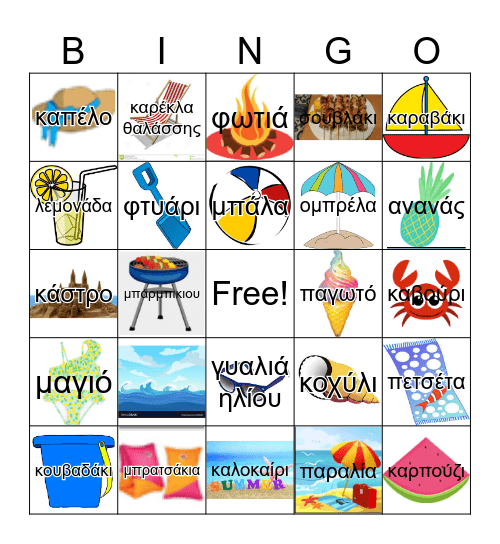 science Bingo Card