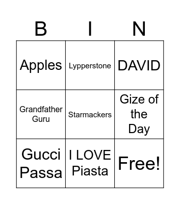 Beehive Bingo Card
