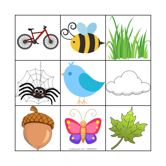OUTDOORS Bingo Card