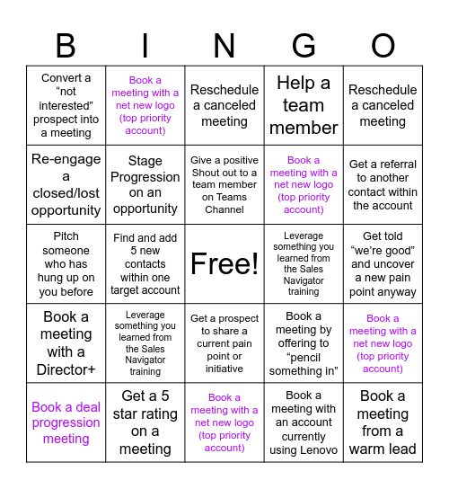 MAY- SDR BINGO Card