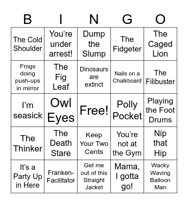 Platform Skills Bingo Card