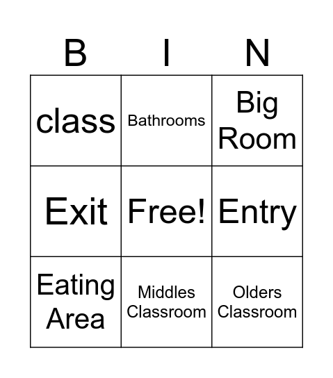 Building Bingo Card