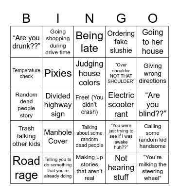 Nancy Bingo Card