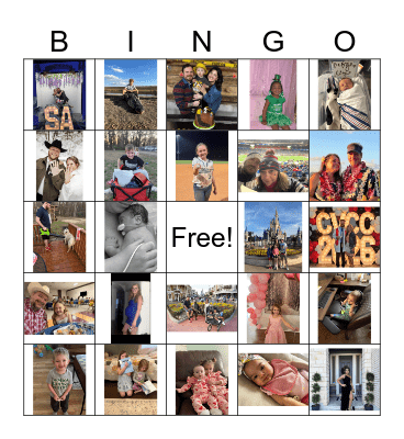 Thyme Care Family Bingo Card