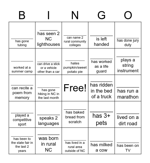 RIPLS ICEBREAKER BINGO! Bingo Card