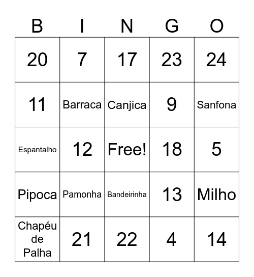 BRINGO DA ÁBACOS Bingo Card