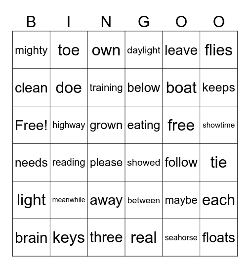 BINGO! Bingo Card