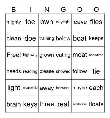 BINGO! Bingo Card