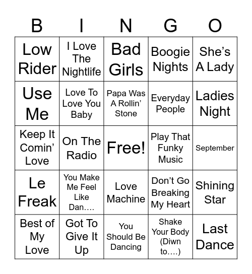 ::::::#3:::::: Bingo Card