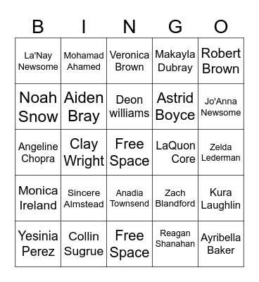 Day of a Nurse Bingo Card