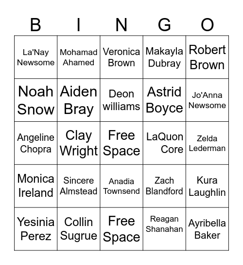 Day of a Nurse Bingo Card
