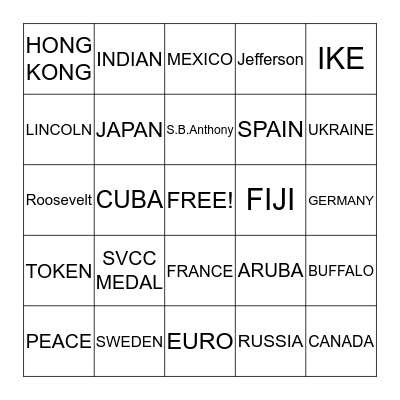 COIN PICNIC BINGO! Bingo Card