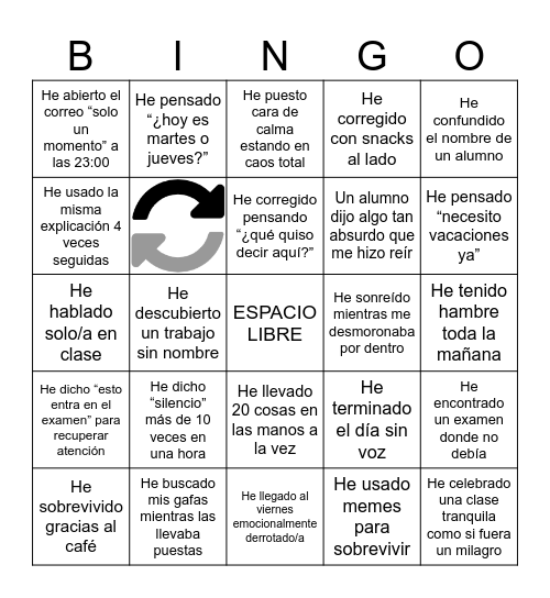 Profe al Límite Bingo Card