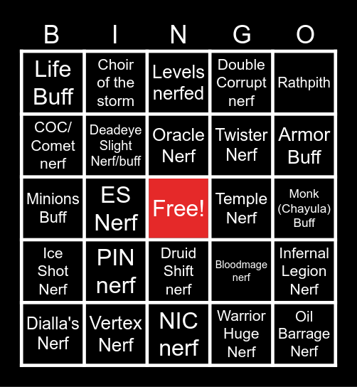 0.5 Bingo Card