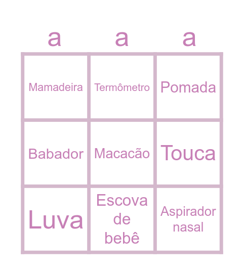 CHÁ DA FLORENÇA Bingo Card