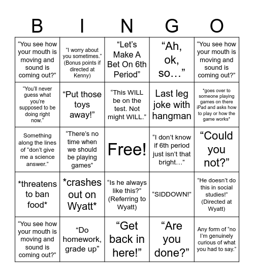 Mr Hiromura BINGO Card