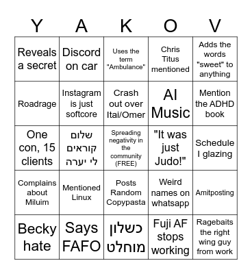 Revingo Bingo Card
