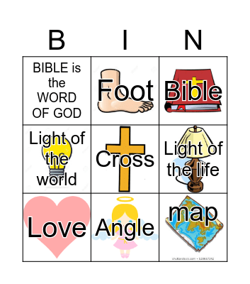 Bible Bingo Card
