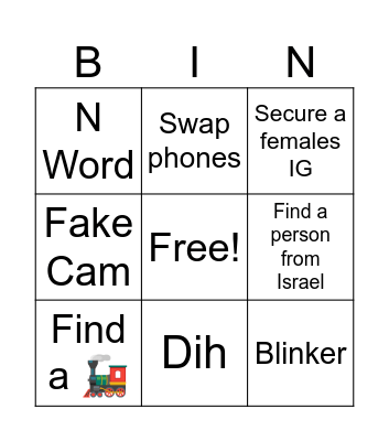 MONKEY BINGO BOARD Bingo Card