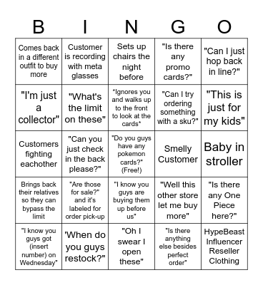PokeGooner Bingo Card