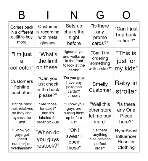 PokeGooner Bingo Card