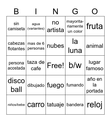portada de album Bingo Card