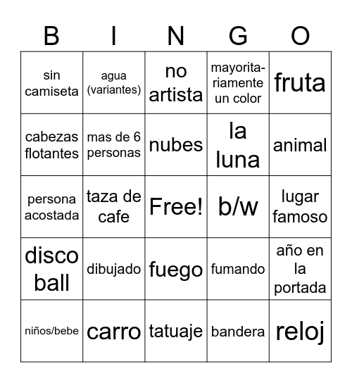 portada de album Bingo Card