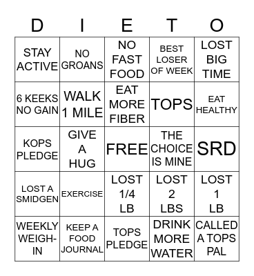 TOPS AZ 0339 Bingo Card