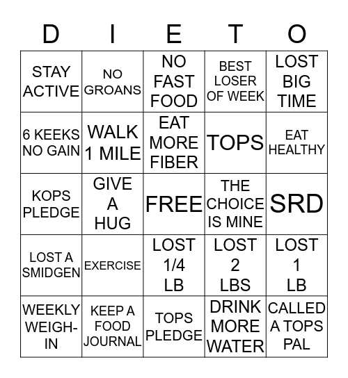 TOPS AZ 0339 Bingo Card