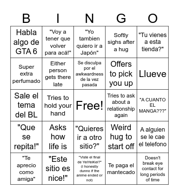 Espriquiti Espruti Bingo Card