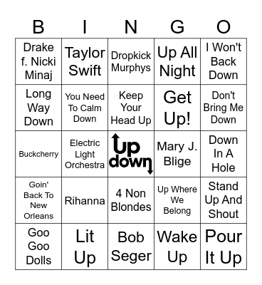 Ups & Downs (Part 2) Bingo Card