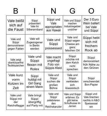 Cancel-Bingo mit Süppi und Vale Bingo Card