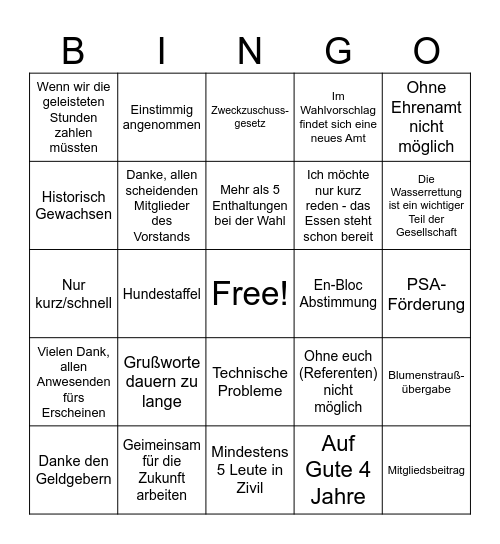 JHV LV-Tirol Bingo Card