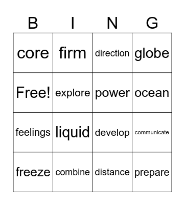JAM Bingo Card