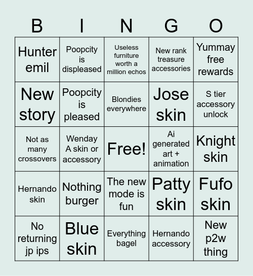 IDV LIVE STREAM. Bingo Card