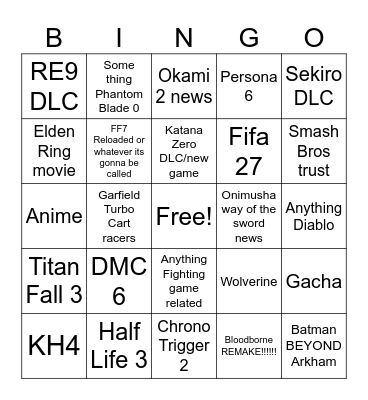 Summer games fest 2026 trust Bingo Card