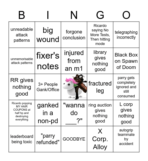 archived bingo! Bingo Card